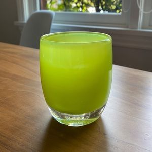 Hidden moss glassybaby with sticker
